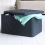 Voir la diapositive 3 : CURVER Curver Boîtes de rangement Style avec couvercle 3 pcs M Anthracite