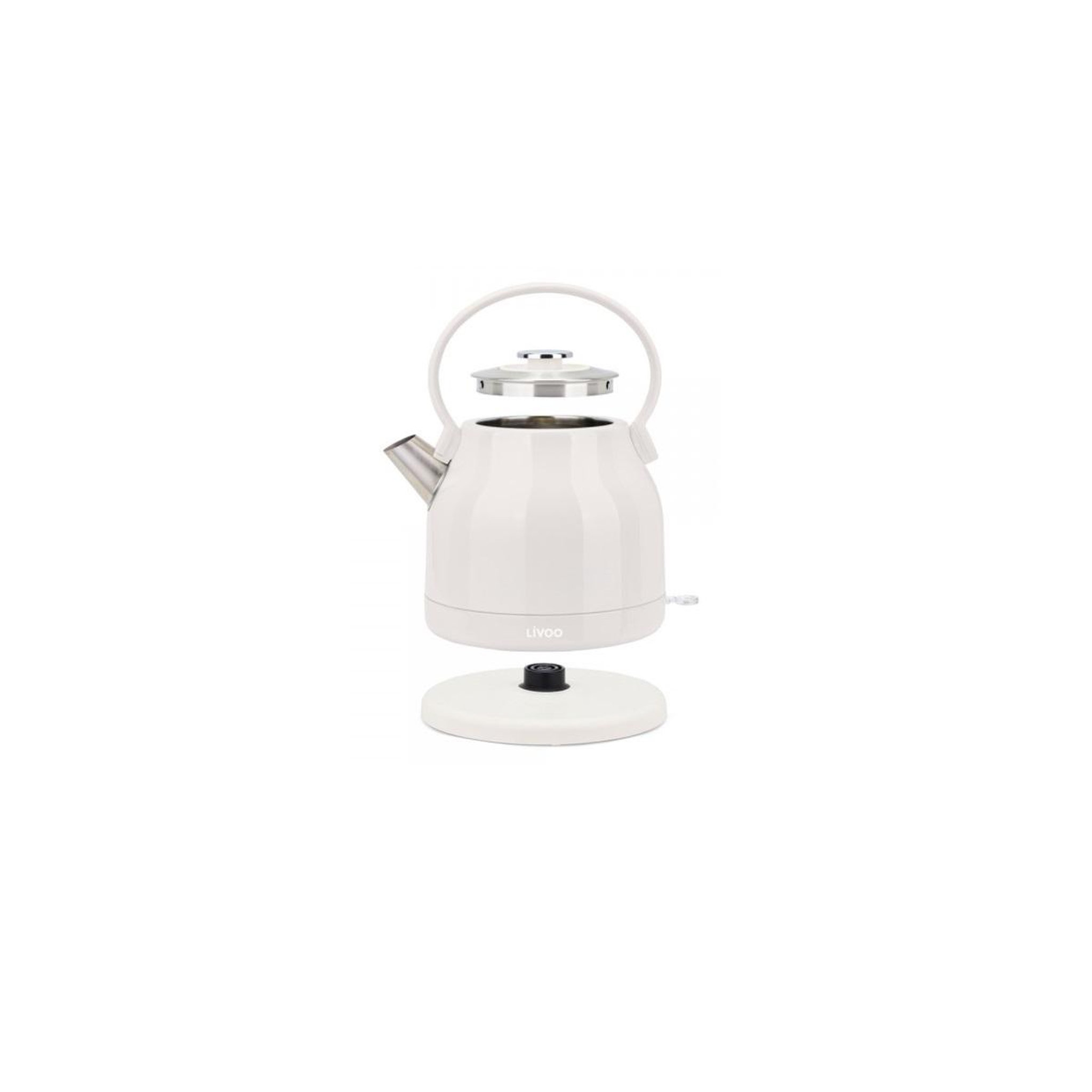 Voir la diapositive 3 : LIVOO Bouilloire électrique 1.5l 2200w crème - DOD202C