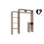 Voir la diapositive 3 : CONCEPT USINE Dressing bois extensible avec penderie, étagères et tiroirs ELYSEE