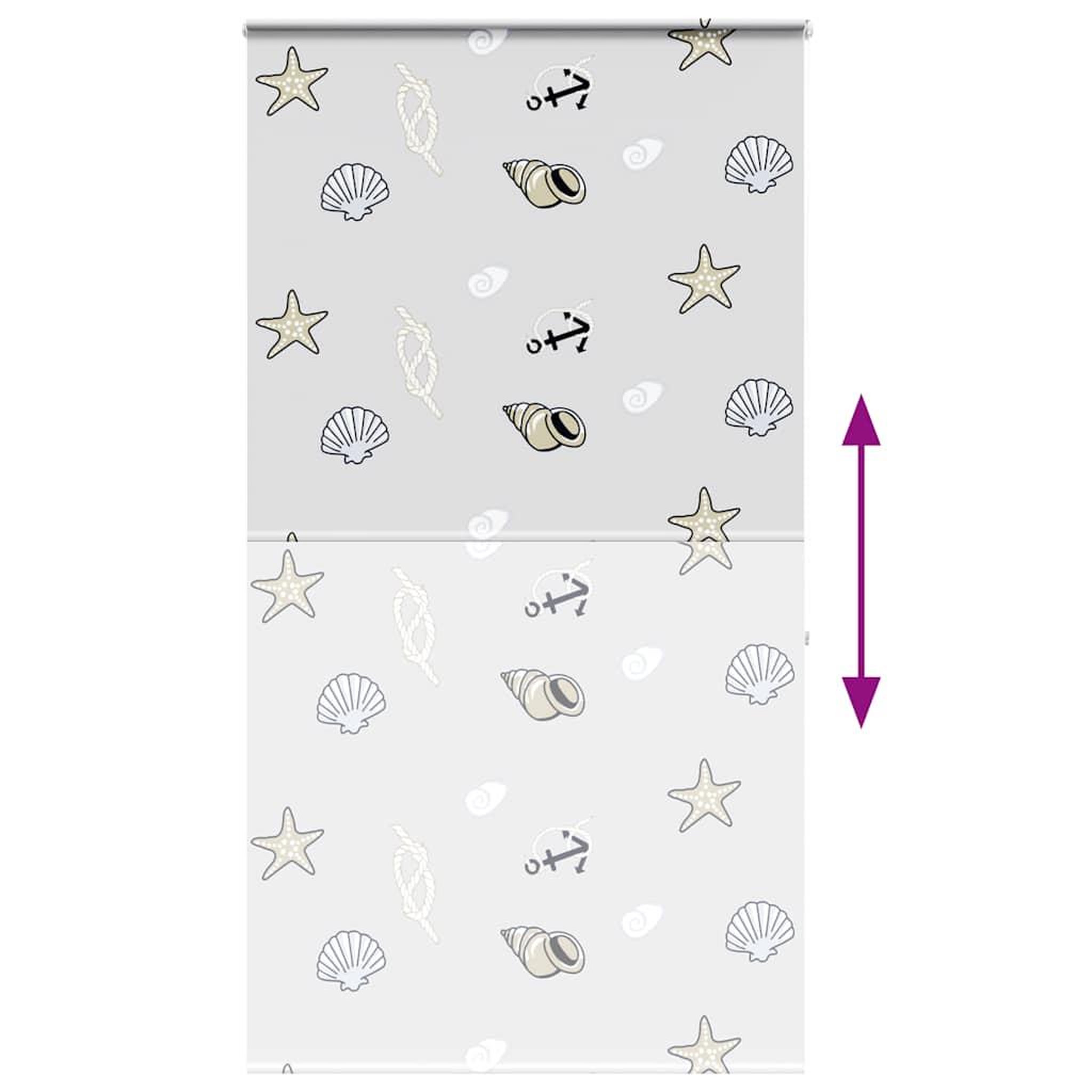 Voir la diapositive 5 : VIDAXL Store enrouleur de douche avec cassette largeur du tissu 116 cm