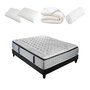 Voir la diapositive 1 : OLYMPE LITERIE OLYMPE LITERIE | Pack Prêt à dormir PHIGALIE | Matelas Ressorts ensachés + Sommier + Accessoires