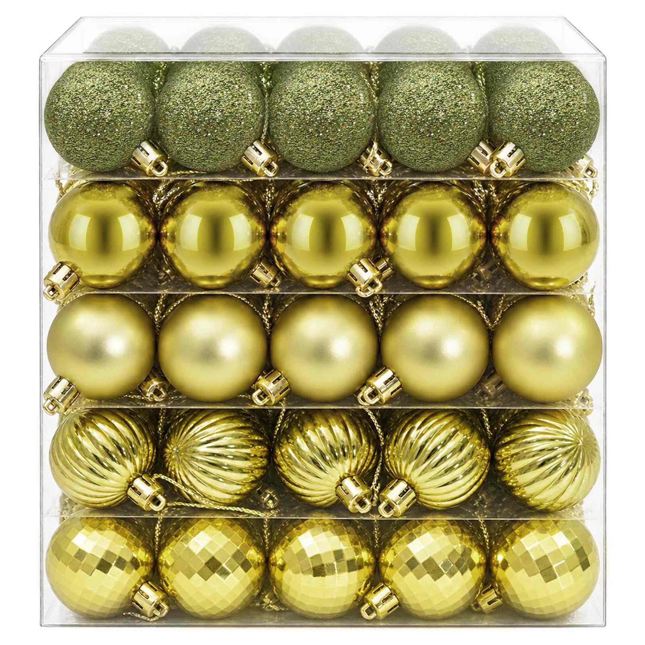 Voir la diapositive 4 : VIDAXL Ensemble de boules de Noël 100 pc Vert clair 4 cm Polystyrene