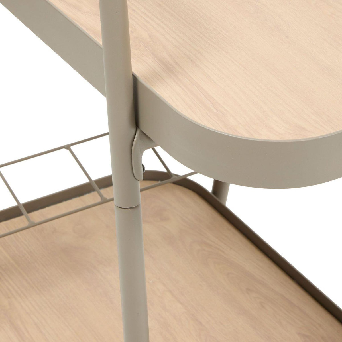 HESPERIDE Desserte de jardin à roulettes en aluminium EASINESS