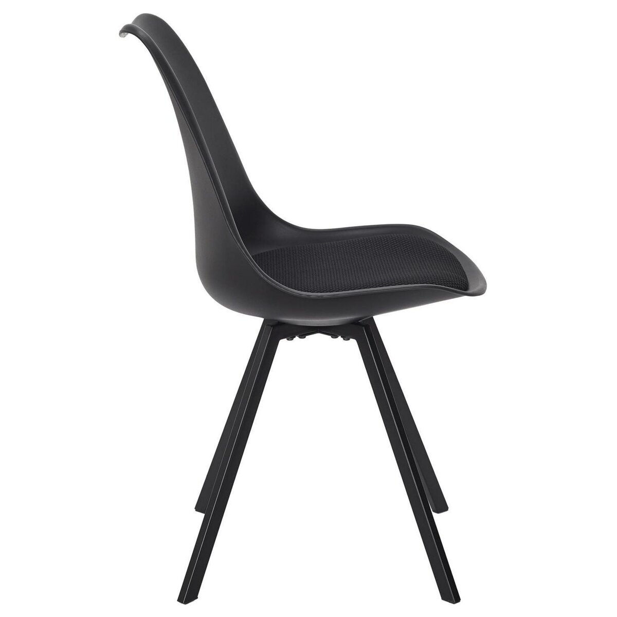 TOILINUX Lot de 4 chaises avec coussin ATOME