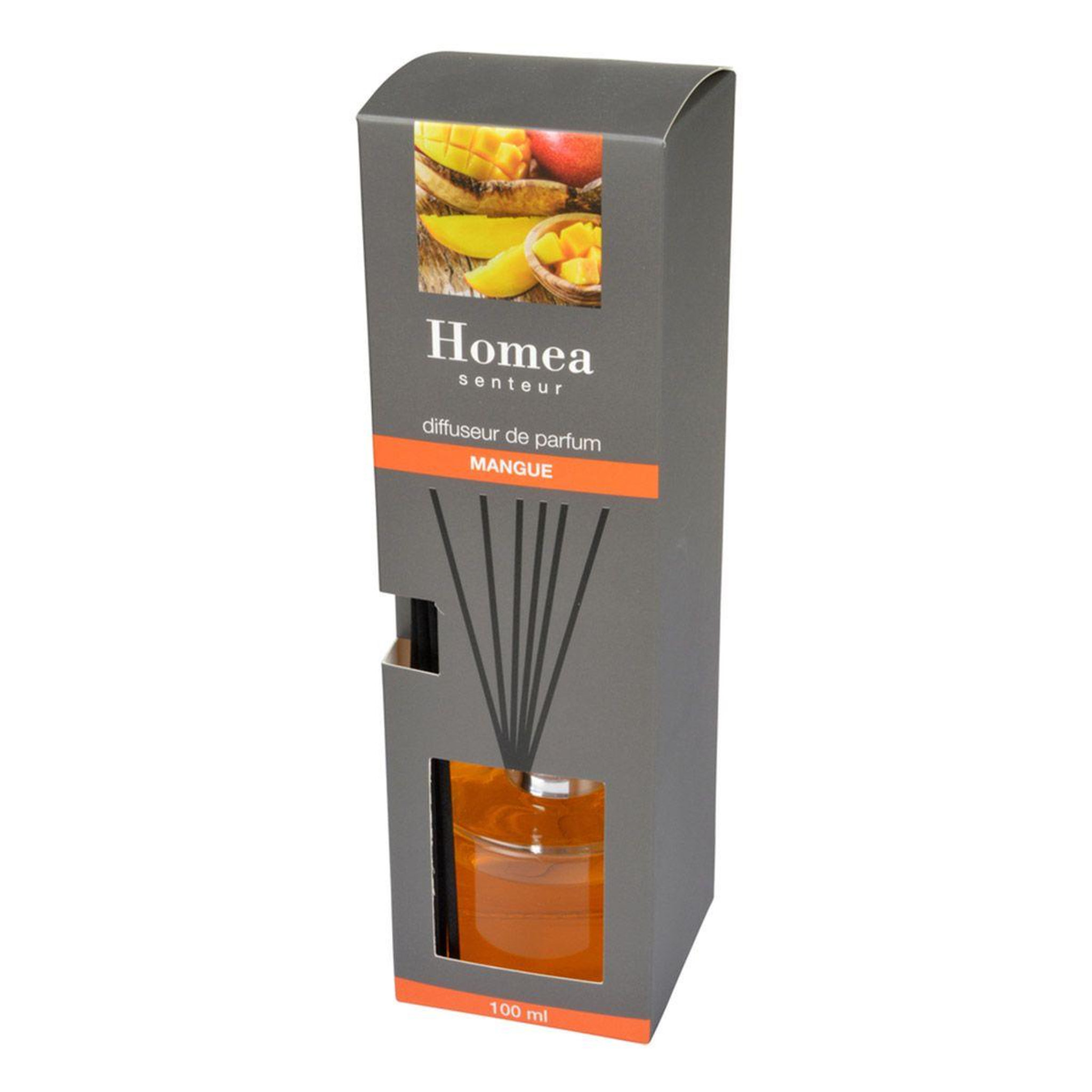 Voir la diapositive 2 : HOMEA Diffuseur de parfum  rond  100ml mangue