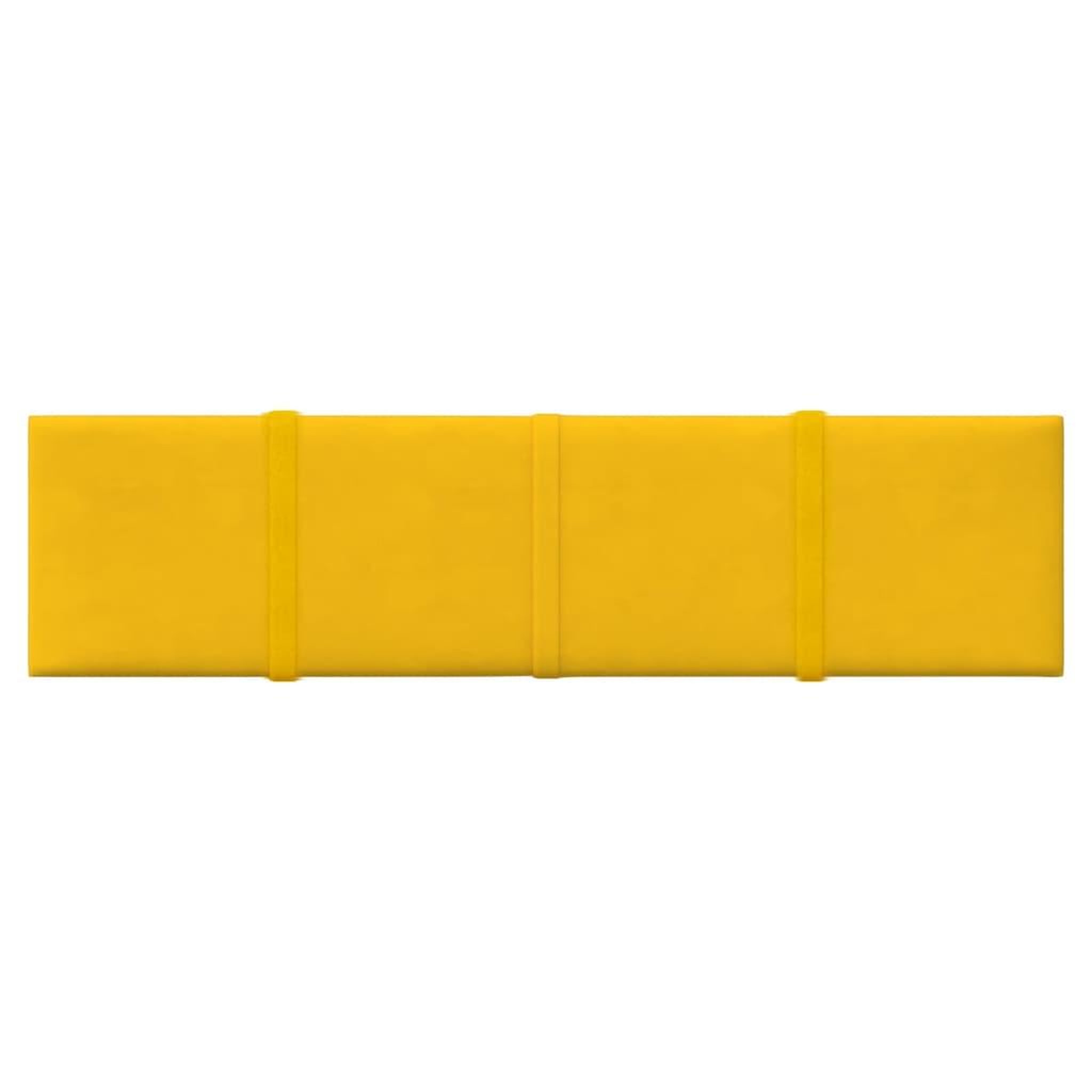 Voir la diapositive 3 : VIDAXL Panneaux muraux 12 pcs Jaune 60x15 cm Velours 1,08 m^2