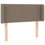 Voir la diapositive 3 : VIDAXL Tete de lit a LED Taupe 93x16x78/88 cm Tissu