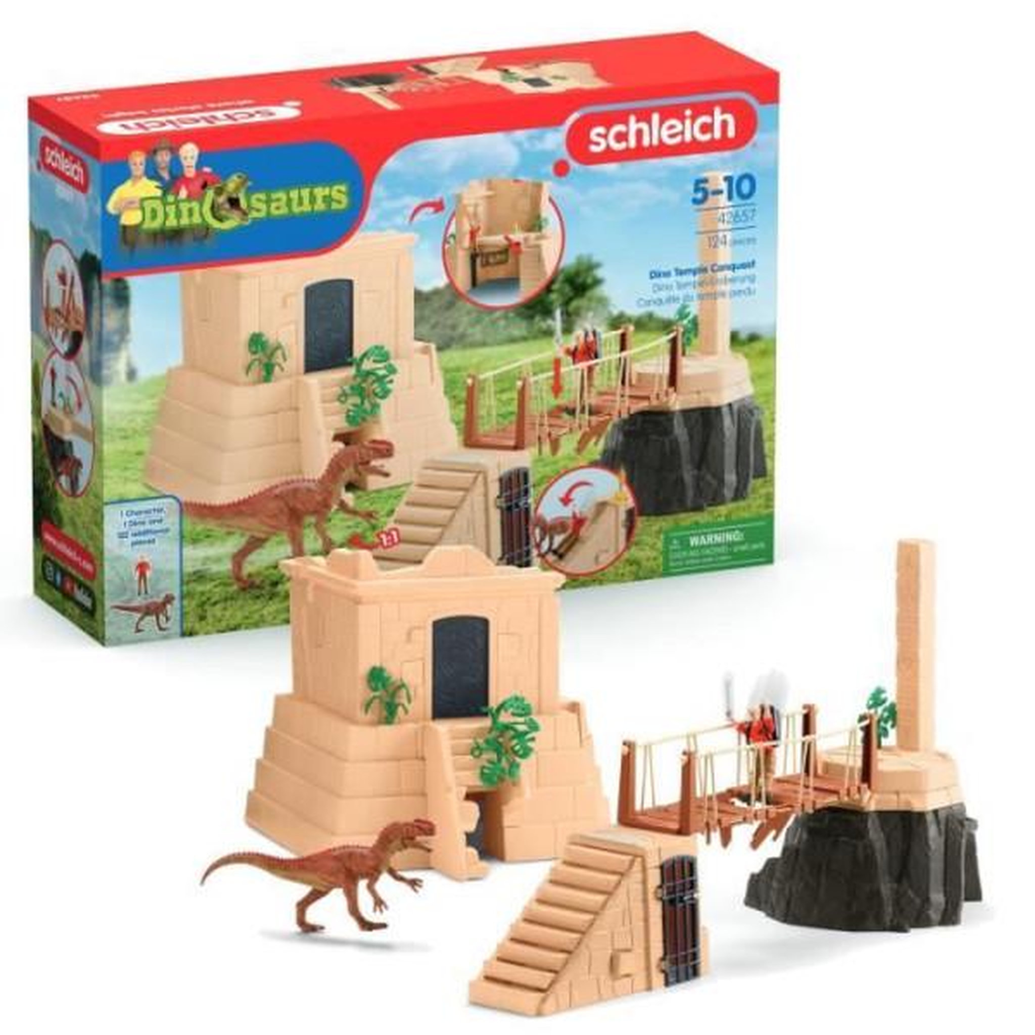 Schleich SCHLEICH- Aventures au temple perdu- 42657- Gamme Dinosaurs