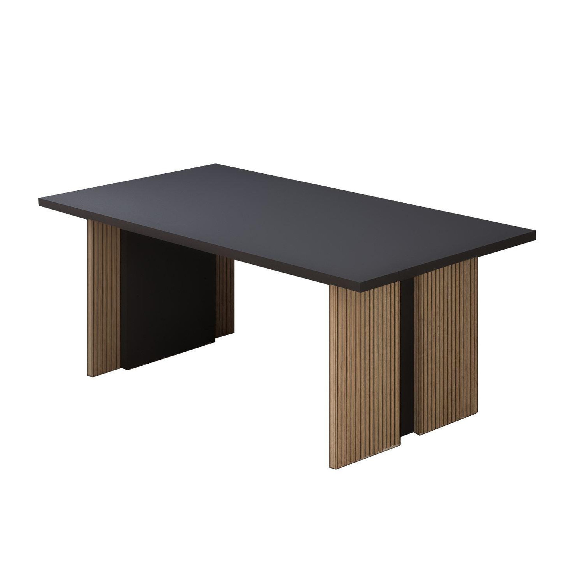 Habitat et Jardin Table basse en bois  ravello  - 90 x 50 x 40 cm - gris anthracite