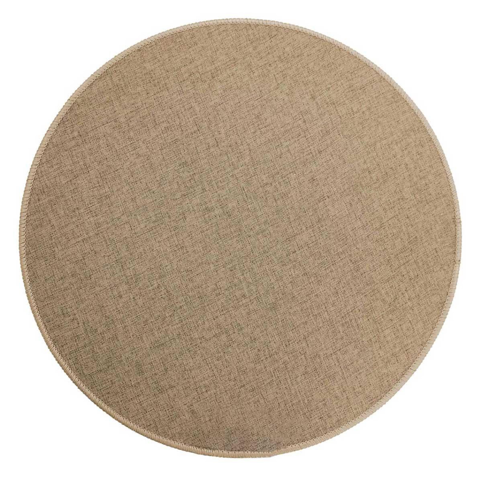 Douceur d'Intérieur Set de table rond tissé  edward  38cm taupe