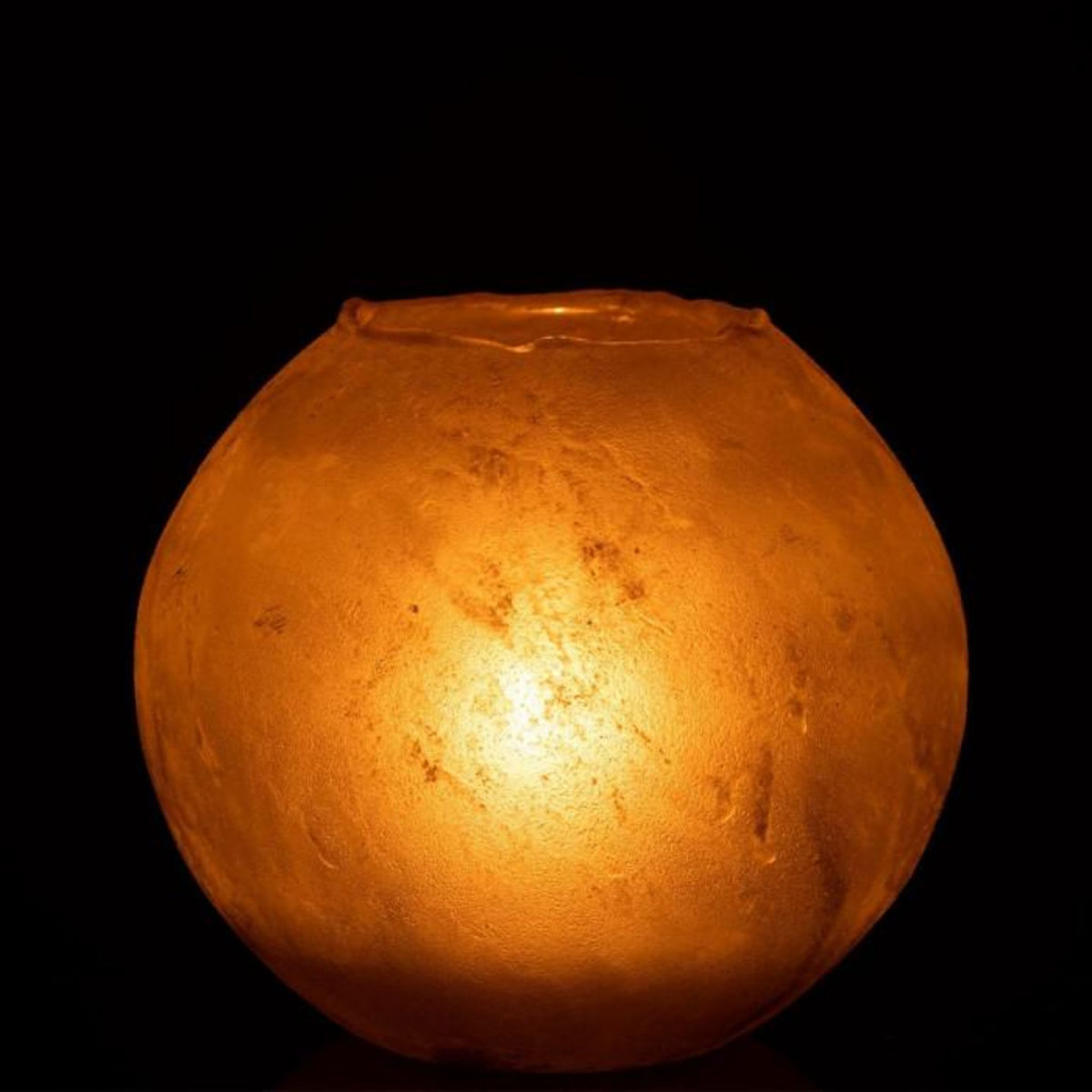 Paris Prix Vase Rond Design en Verre  Soda  25cm Or