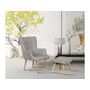 Voir la diapositive 2 : Habitat et Jardin Fauteuil style scandinave en tissu  Odense  - 1 place - Gris clair