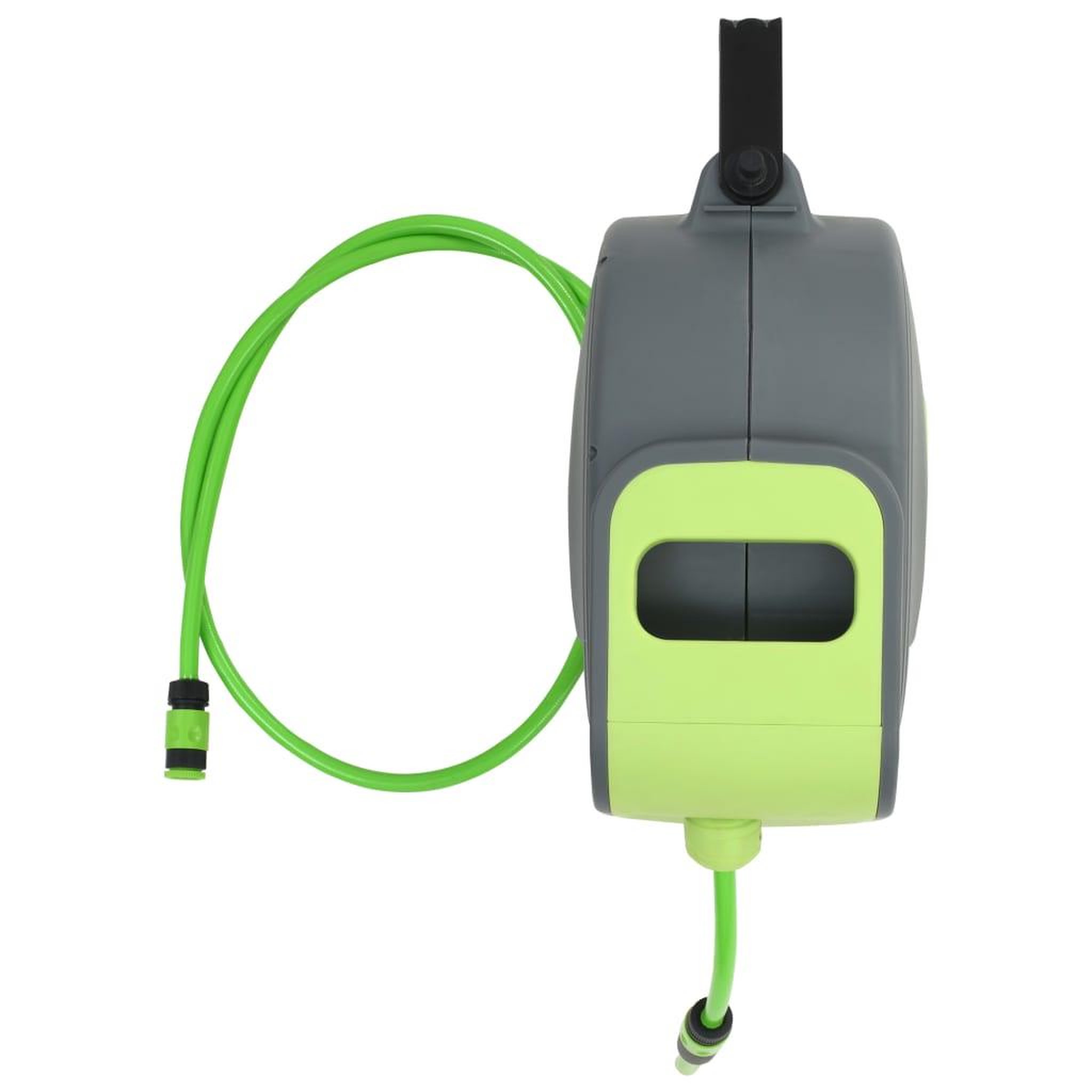 Voir la diapositive 3 : VIDAXL Enrouleur tuyau d'eau retractable automatique fixe mur 30+2 m