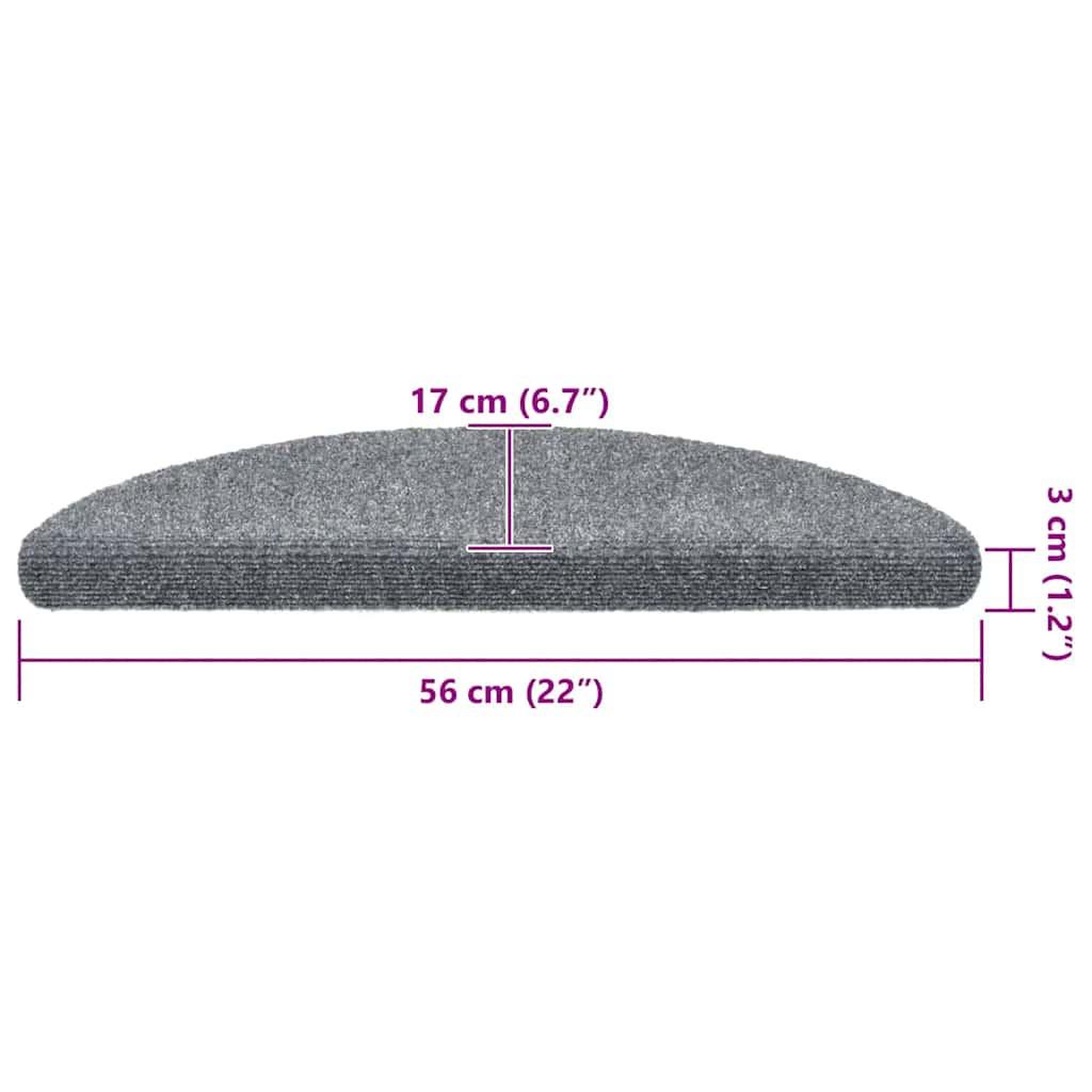 Voir la diapositive 6 : VIDAXL Tapis d'escalier autocollant 20 pcs gris clair 56x17x3 cm