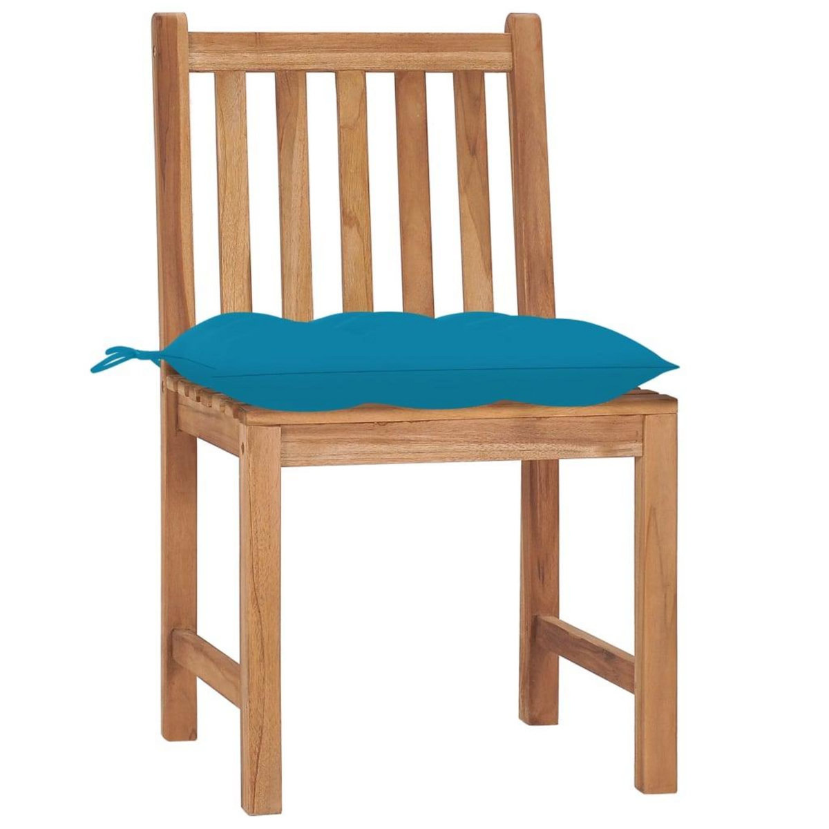 VIDAXL Chaises de jardin lot de 6 avec coussins Bois de teck massif