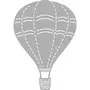 Rayher Pochoir à estamper: Hot Air Balloon, 5,5x7,8cm, 1 pce.