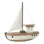 Voir la diapositive 1 : Paris Prix Bateau 1 Voile en Bois  Gene  31cm Naturel & Blanc
