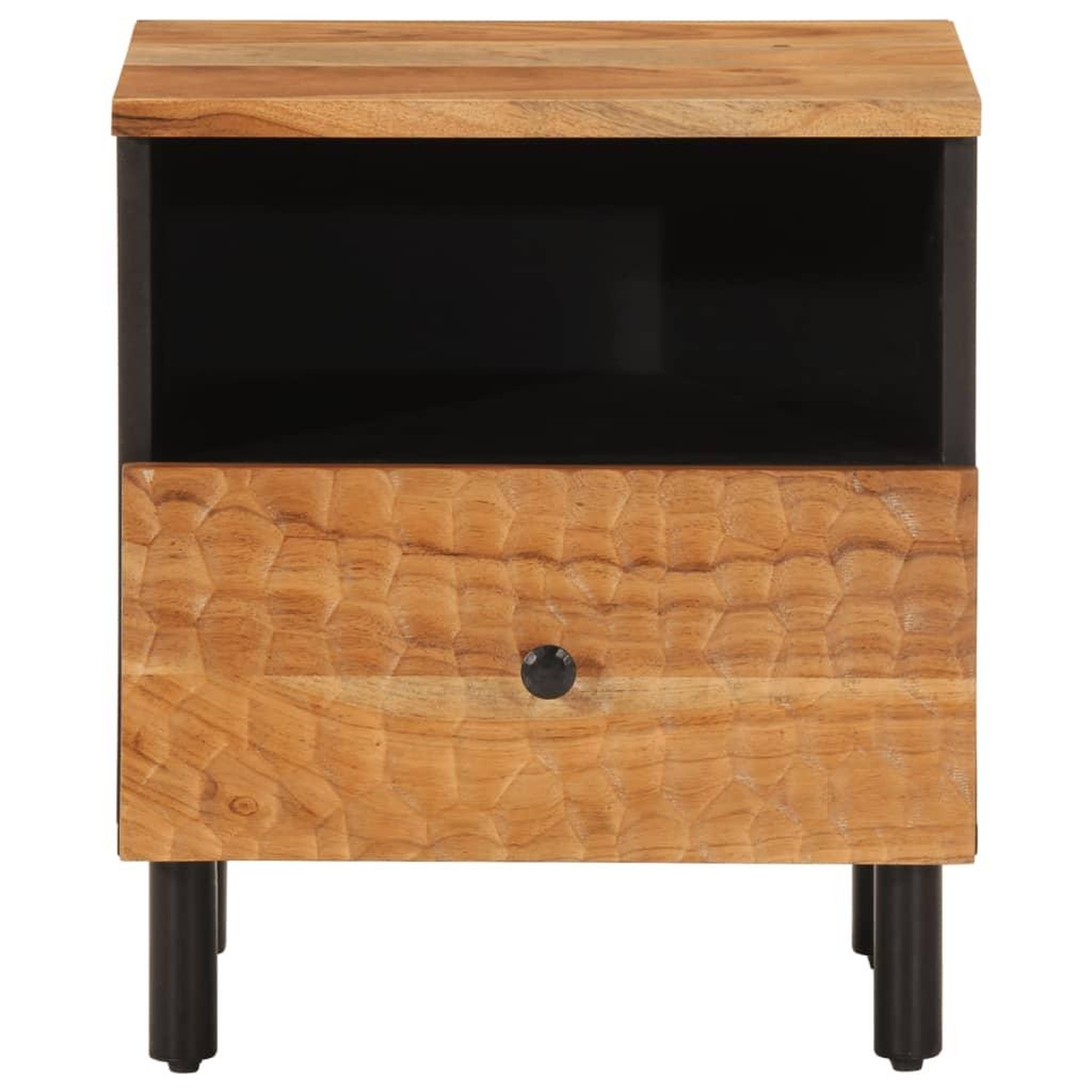 Voir la diapositive 5 : VIDAXL Tables de chevet 2 pcs 40x33x46 cm Bois d'acacia massif