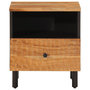 Voir la diapositive 5 : VIDAXL Tables de chevet 2 pcs 40x33x46 cm Bois d'acacia massif