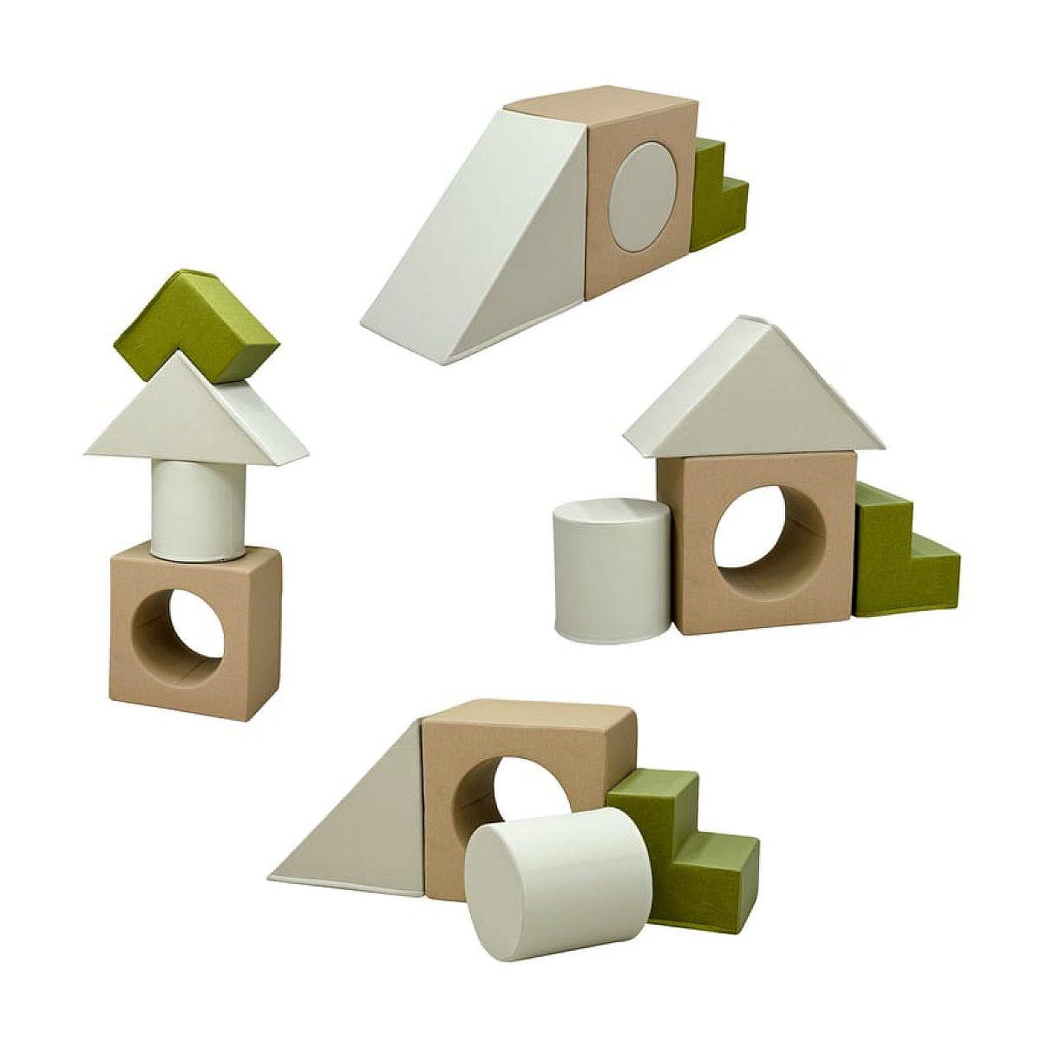 Voir la diapositive 2 : Sunny Module mousse sasa - vert blanc beige