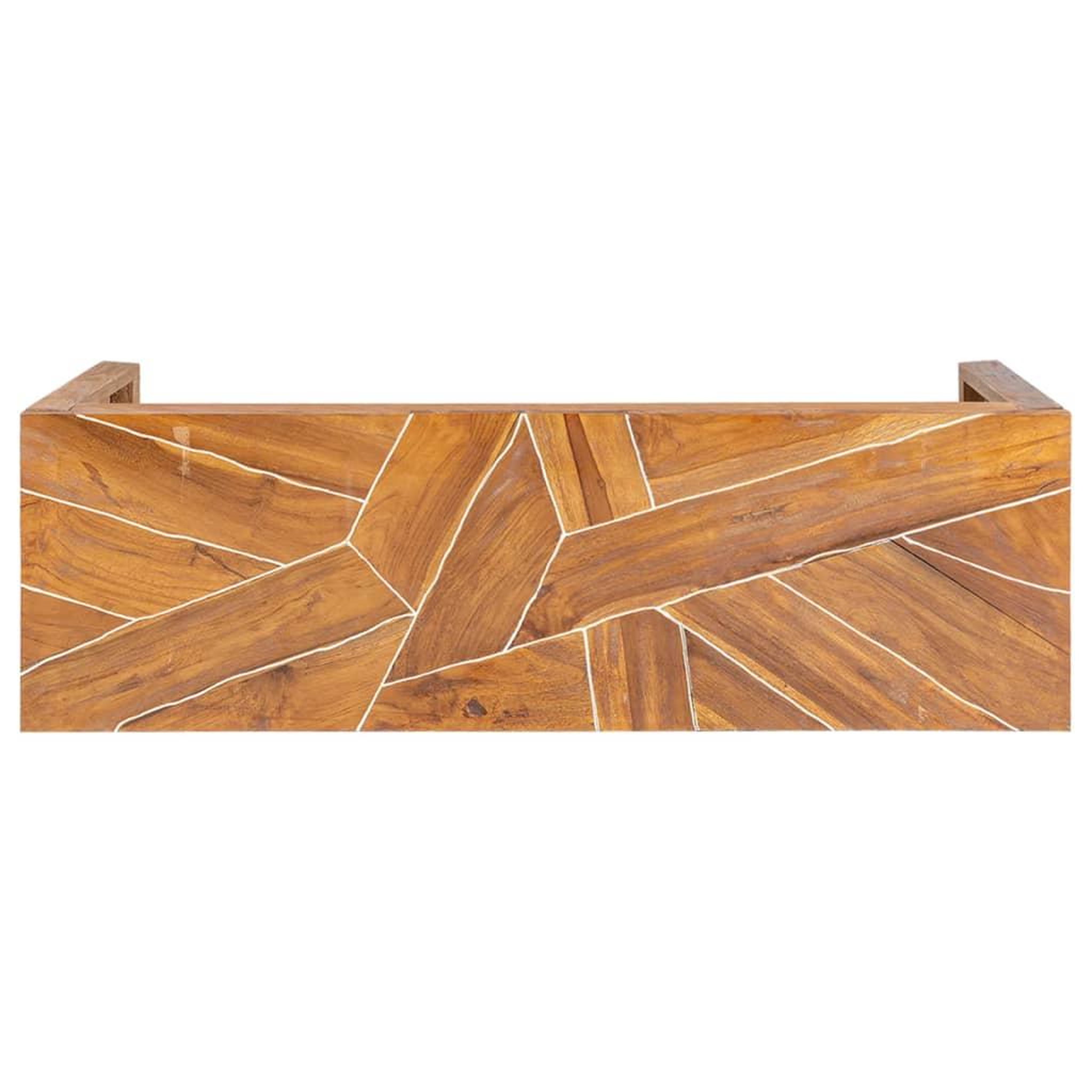 Voir la diapositive 4 : VIDAXL Meuble TV 110x60x38 cm Bois de teck massif
