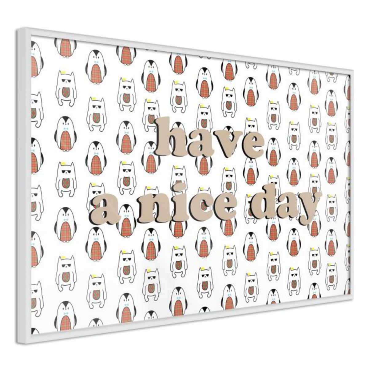 Paris Prix Affiche Murale Encadrée  Animals Wish a Nice Day