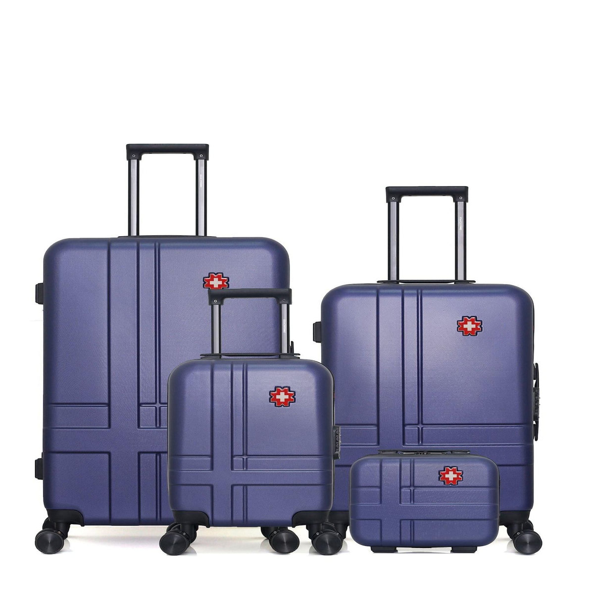 SWISS KOPPER SWISS KOPPER - LOT DE 4 - Valise Grand Format, Valise Week-end, Valise Cabine XXS et Vanity USTER