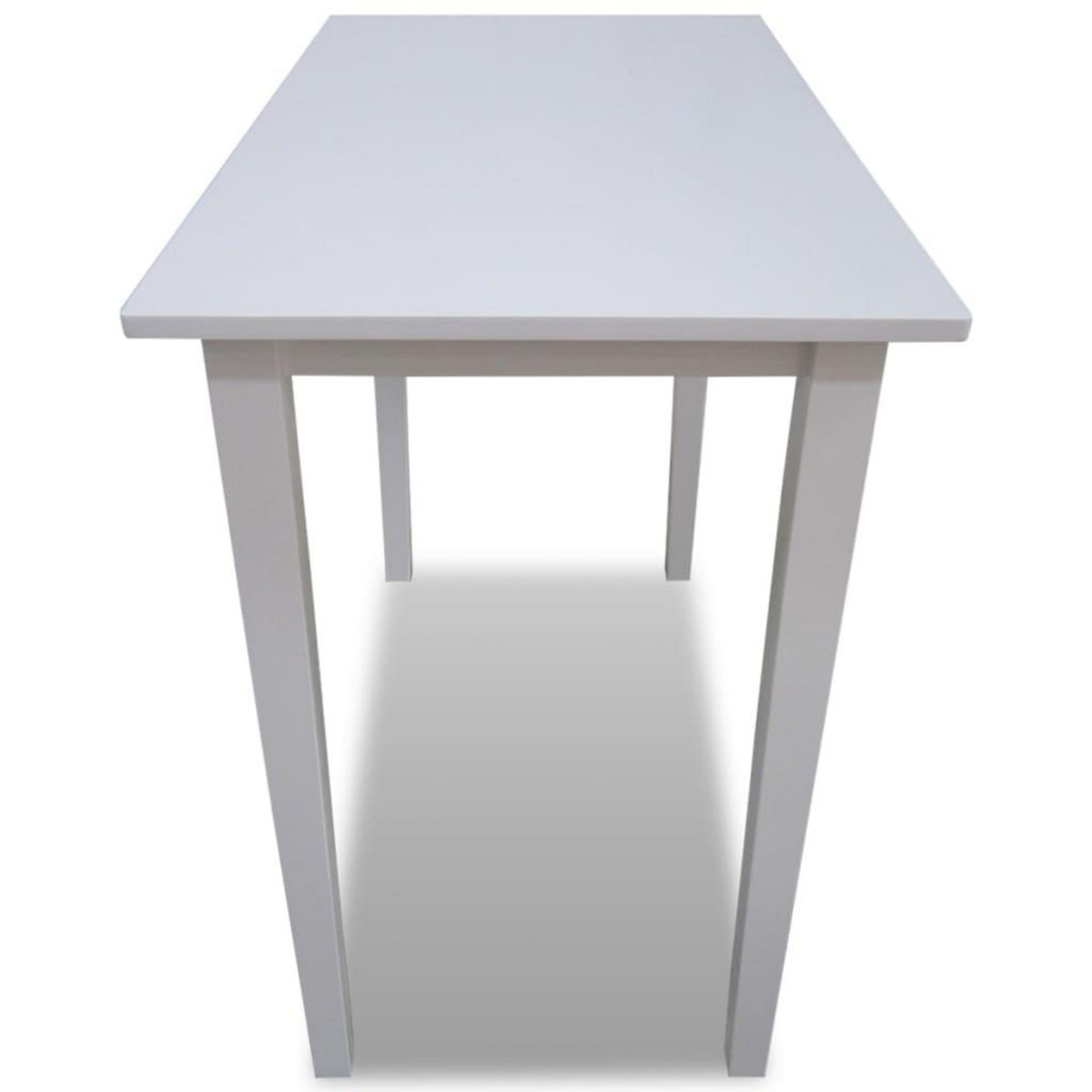 VIDAXL Table de bar en bois Blanc