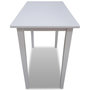 Voir la diapositive 3 : VIDAXL Table de bar en bois Blanc