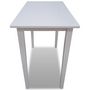 Voir la diapositive 3 : VIDAXL Table de bar en bois Blanc