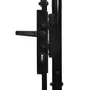 VIDAXL Portillon simple porte avec dessus arque Acier 1x1,2 m Noir
