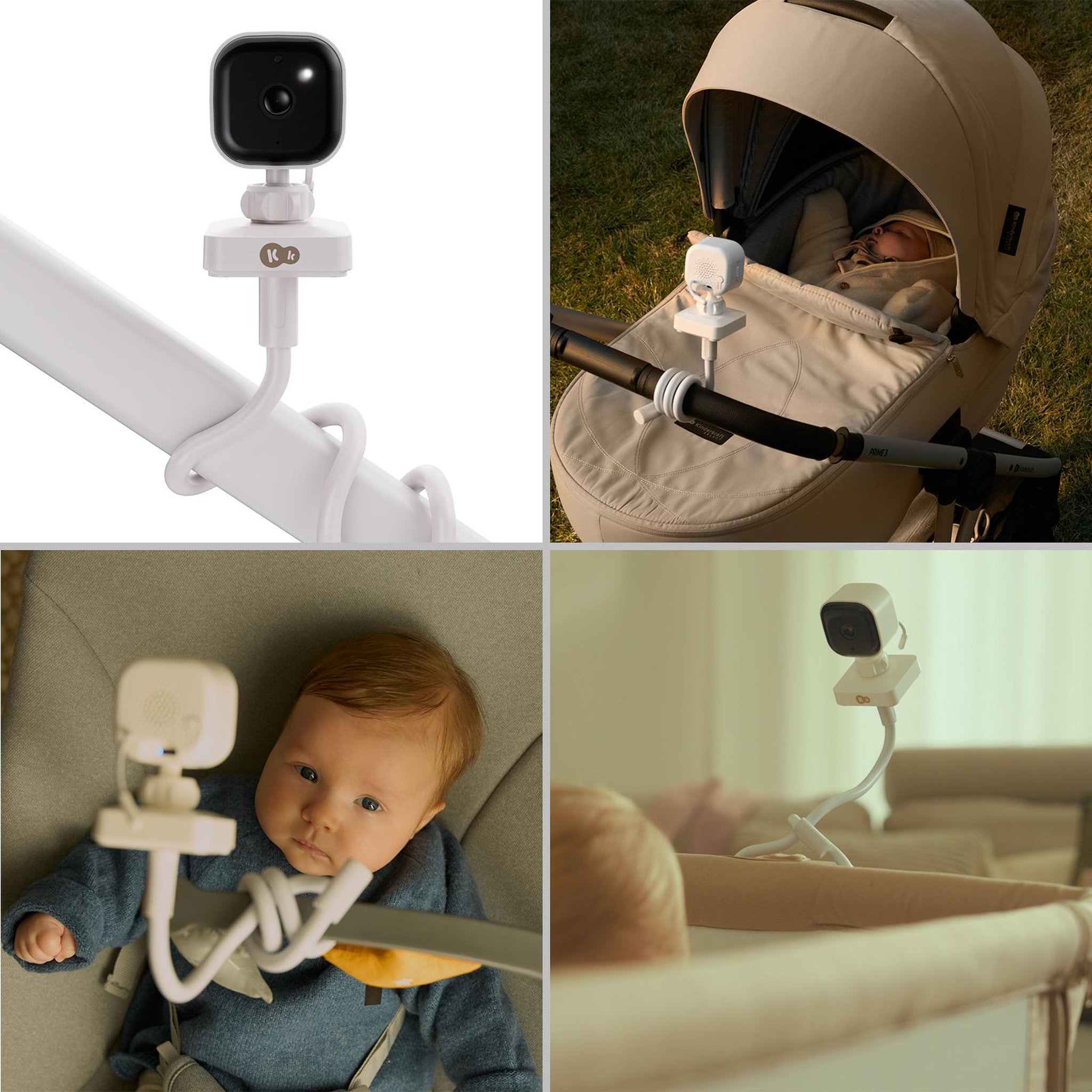 Voir la diapositive 4 : KINDERKRAFT Babyphone Kinderkraft NITEEYE TRAVEL portable sans Wi-Fi, caméra et écran 4,3 pouces, VOX, vision nuit, voyage bébé, Blanc
