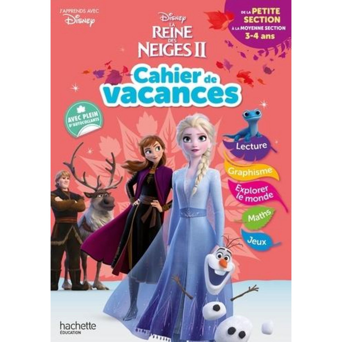 CAHIER DE VACANCES DE LA PETITE SECTION A LA MOYENNE SECTION. LA REINE DES NEIGES II, EDITION 2020, Lebrun Sandra