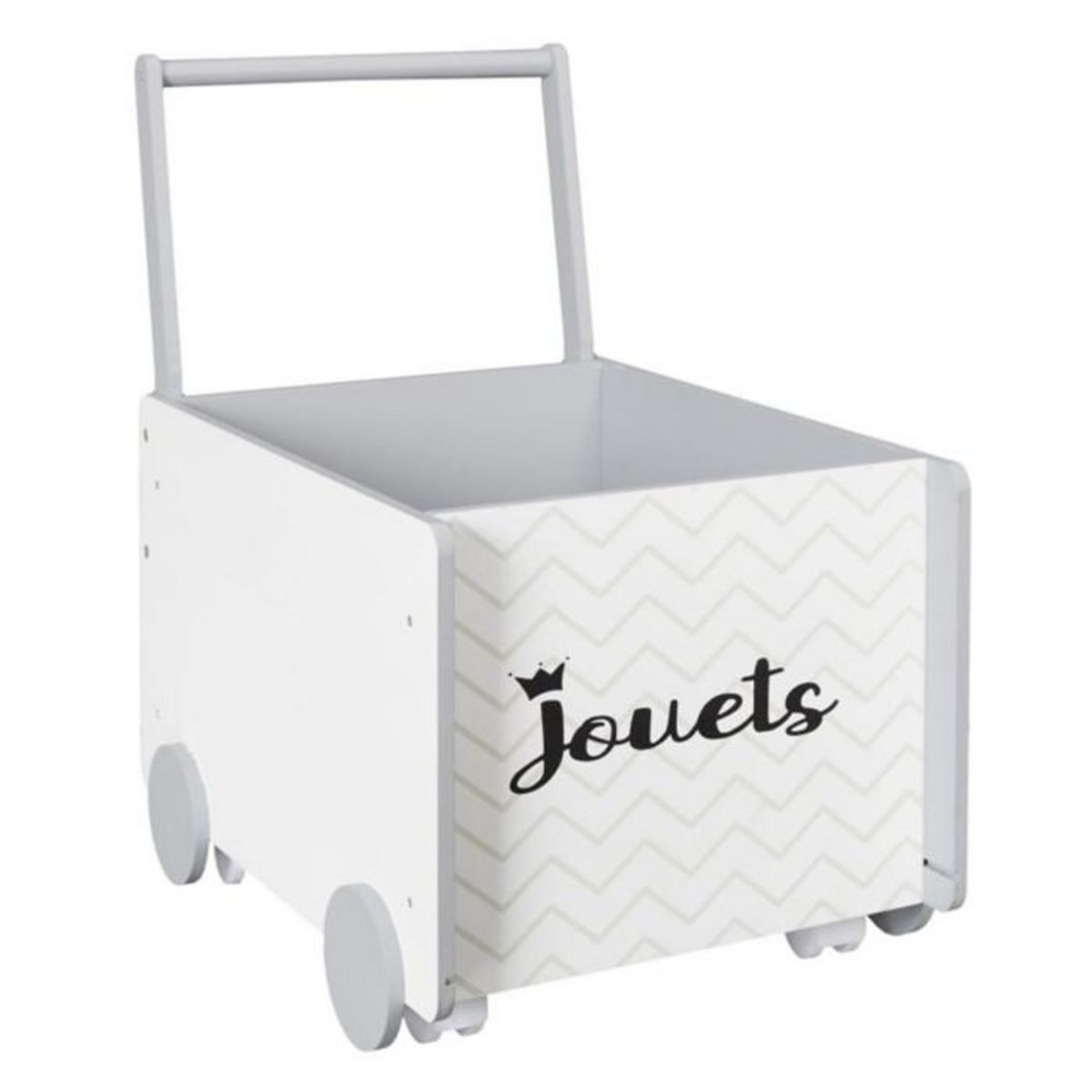 Paris Prix Chariot de Rangement Enfant  Jouets  47cm Blanc