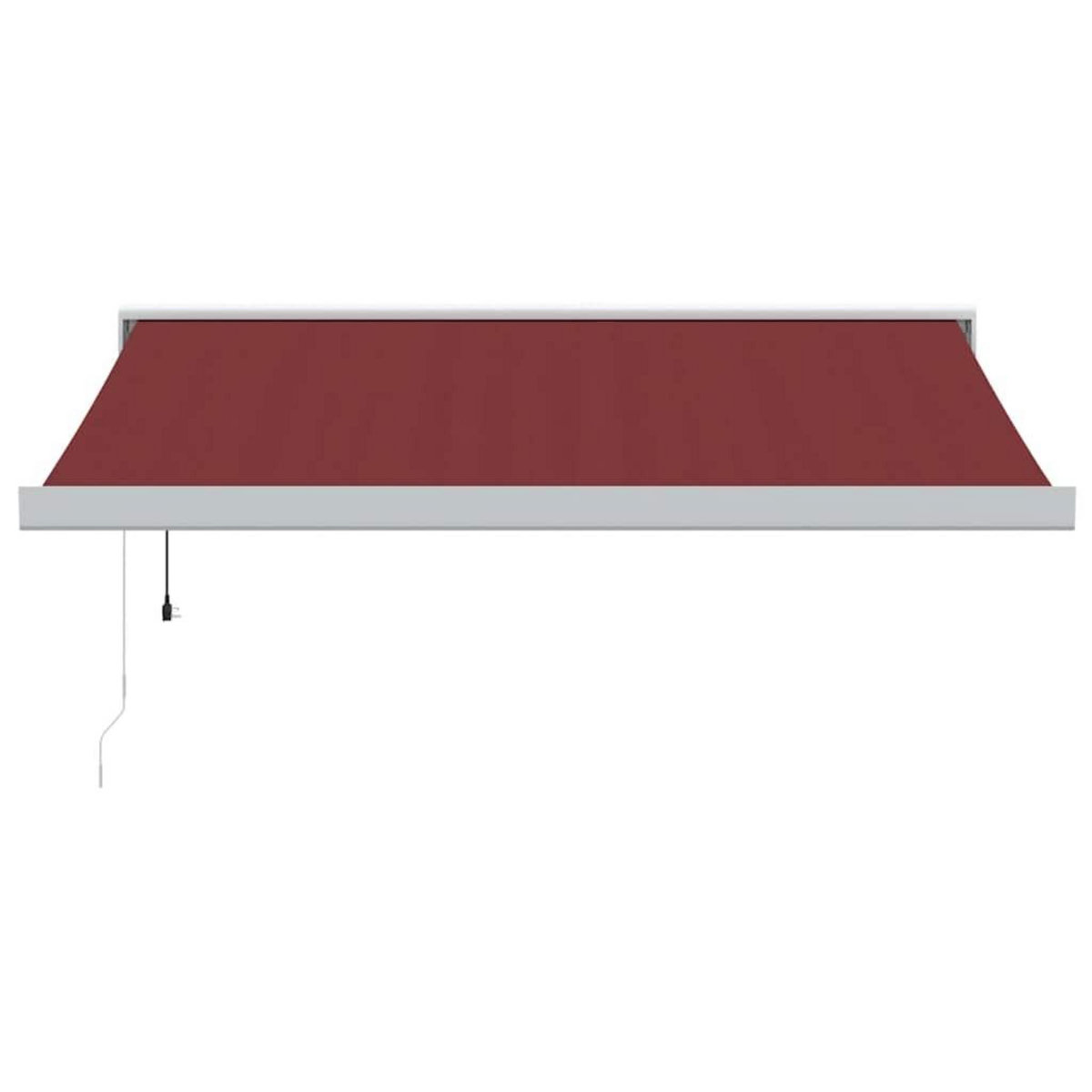 VIDAXL Auvent retractable automatique bordeaux 350x250 cm