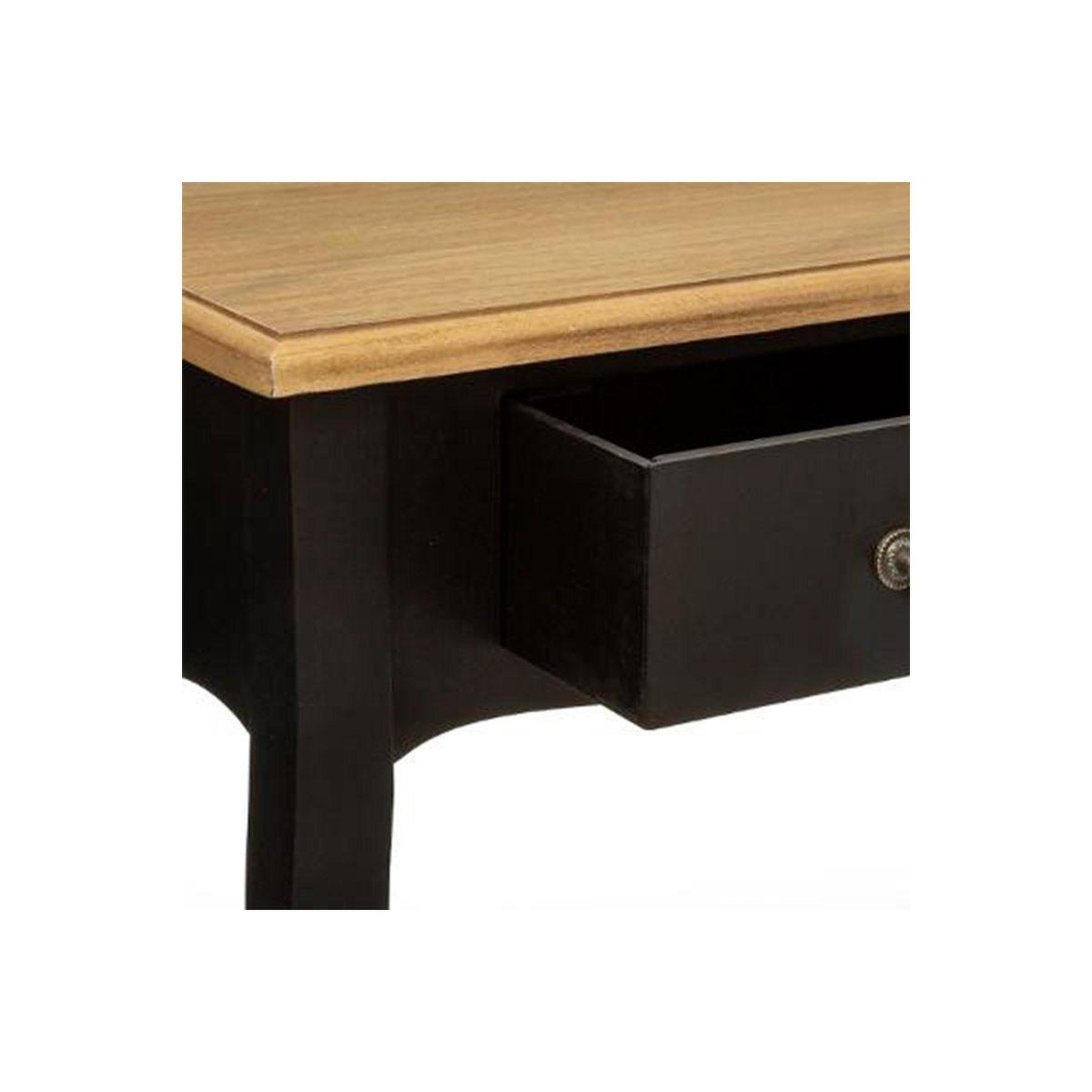 Voir la diapositive 5 : ATMOSPHERA Console chrysa - 2 tiroirs - noir et bois