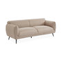 Voir la diapositive 1 : SWEEEK Canapé 3 places tissu beige et pieds métal noir