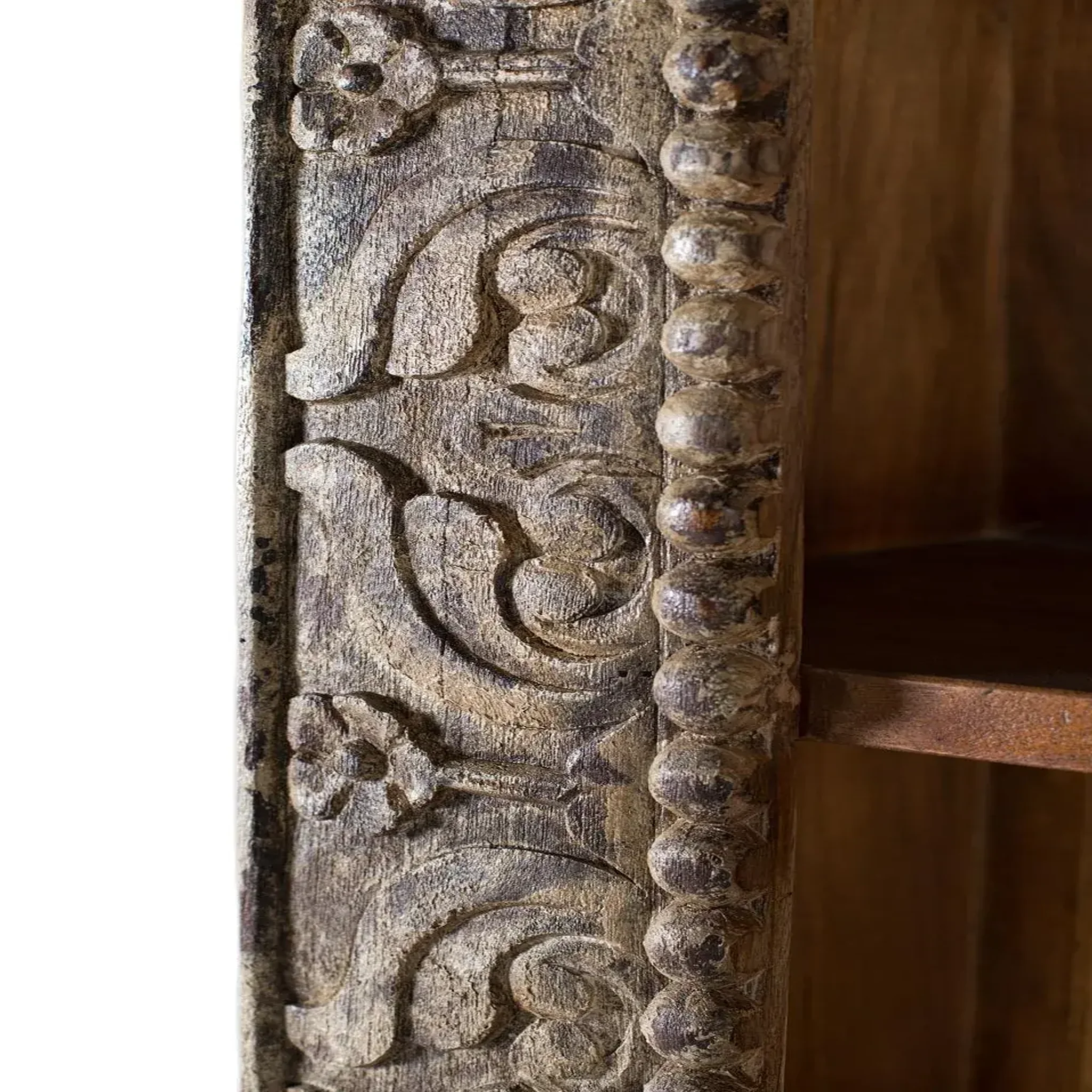 Voir la diapositive 3 : GINER Y COLOMER SL Bibliothèque en bois de manguier 99 cm style rustique élégant