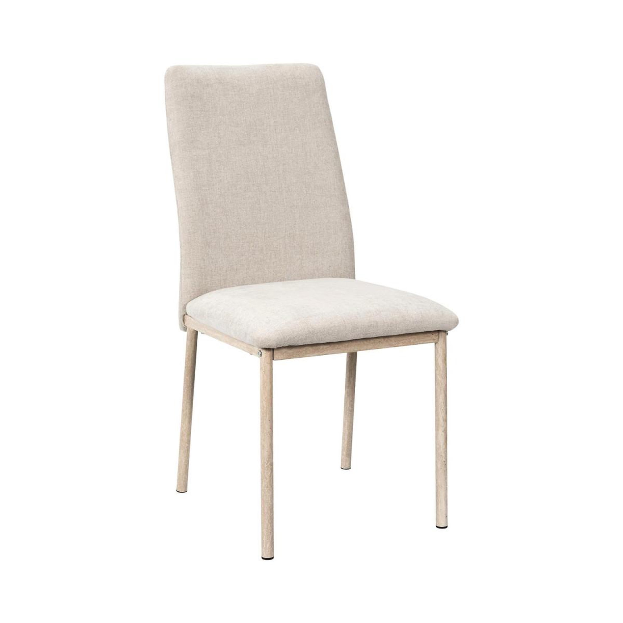 Voir la diapositive 2 : The Home Deco Factory Lot de 2 chaises de table  emilia  91cm beige