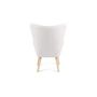 Voir la diapositive 5 : Fauteuil tissu bouclette blanc SVEN