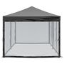 Voir la diapositive 4 : VIDAXL Tente de reception pliable avec parois Noir 3x6 m