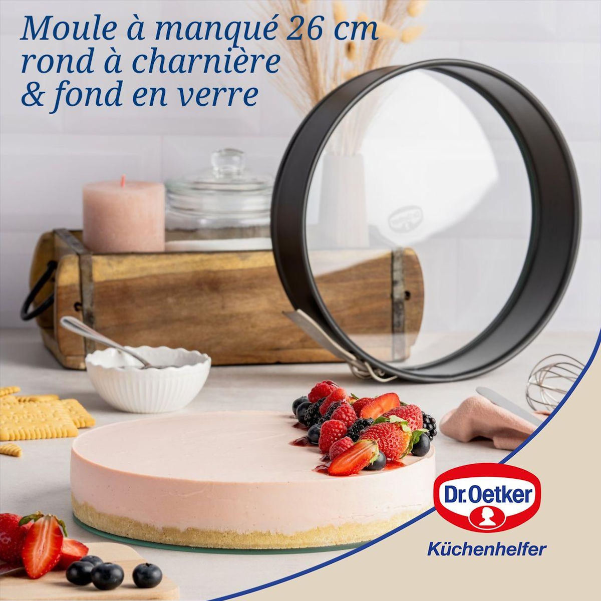 DR.OETKER Ensemble de 2 Moules à manqué à charnière 26 cm Dr.Oetker Tradition