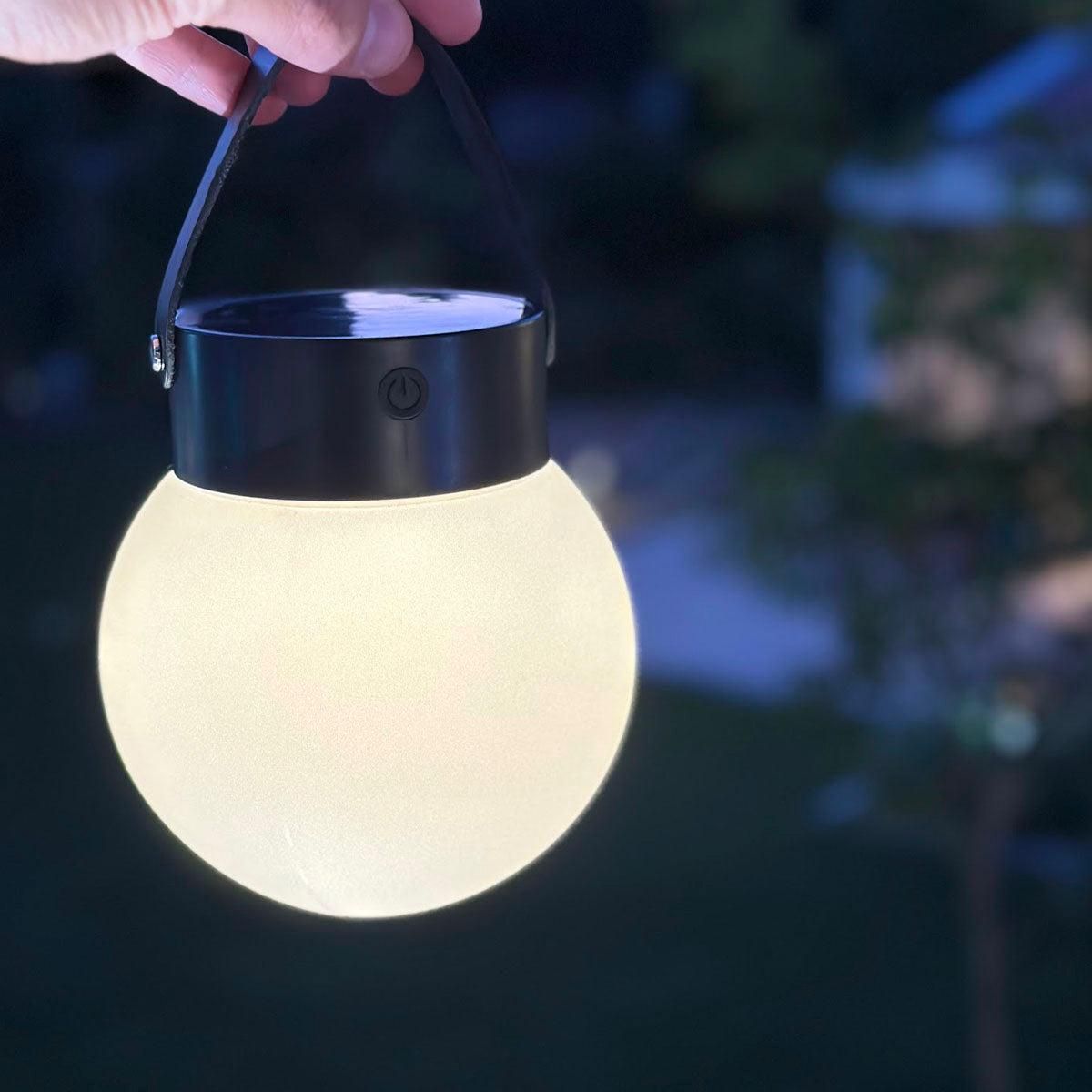 Lumisky Baladeuse solaire GLOBY Gris anthracite Plastique H23 cm