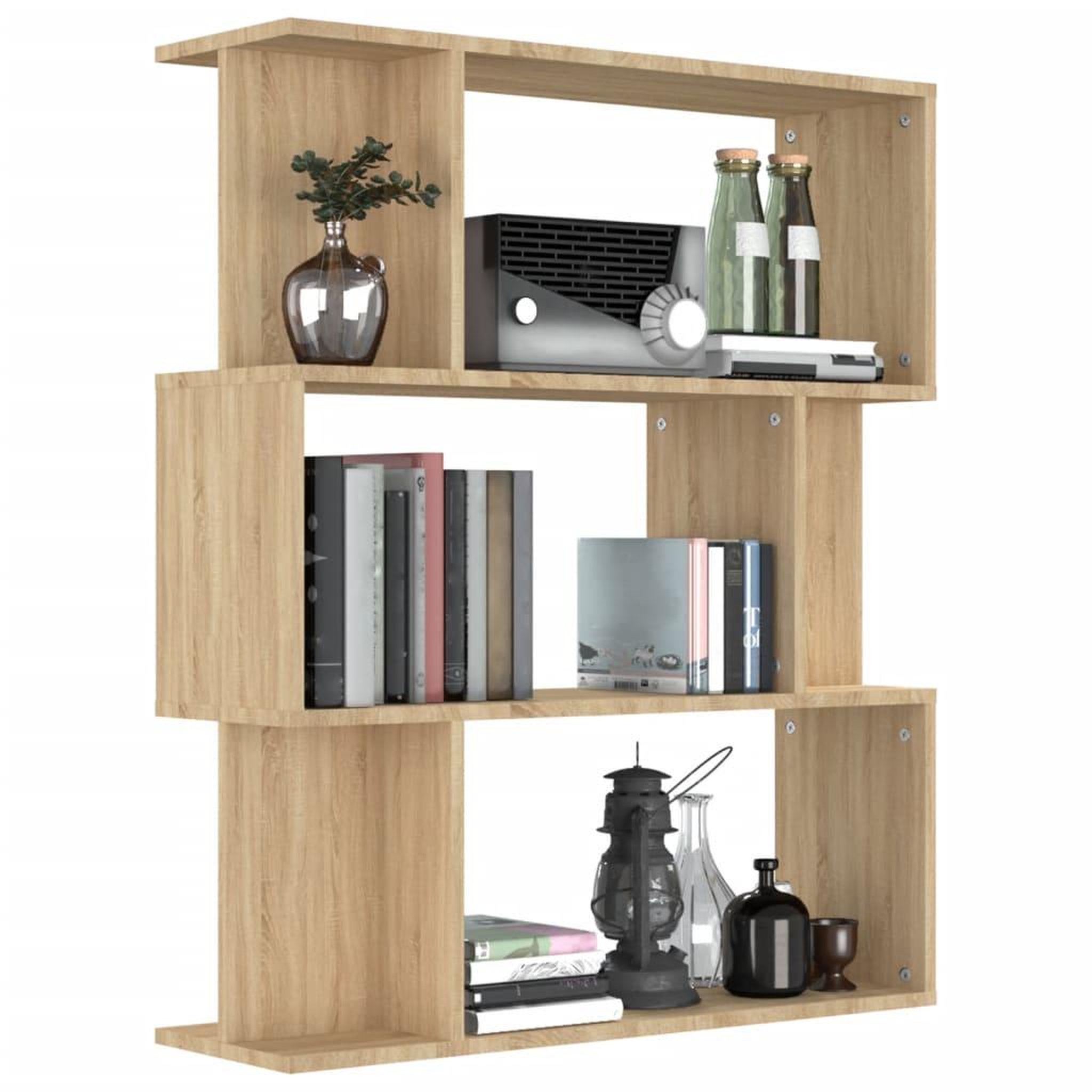Voir la diapositive 4 : VIDAXL Bibliotheque/Separateur de piece Chene sonoma Bois d'ingenierie