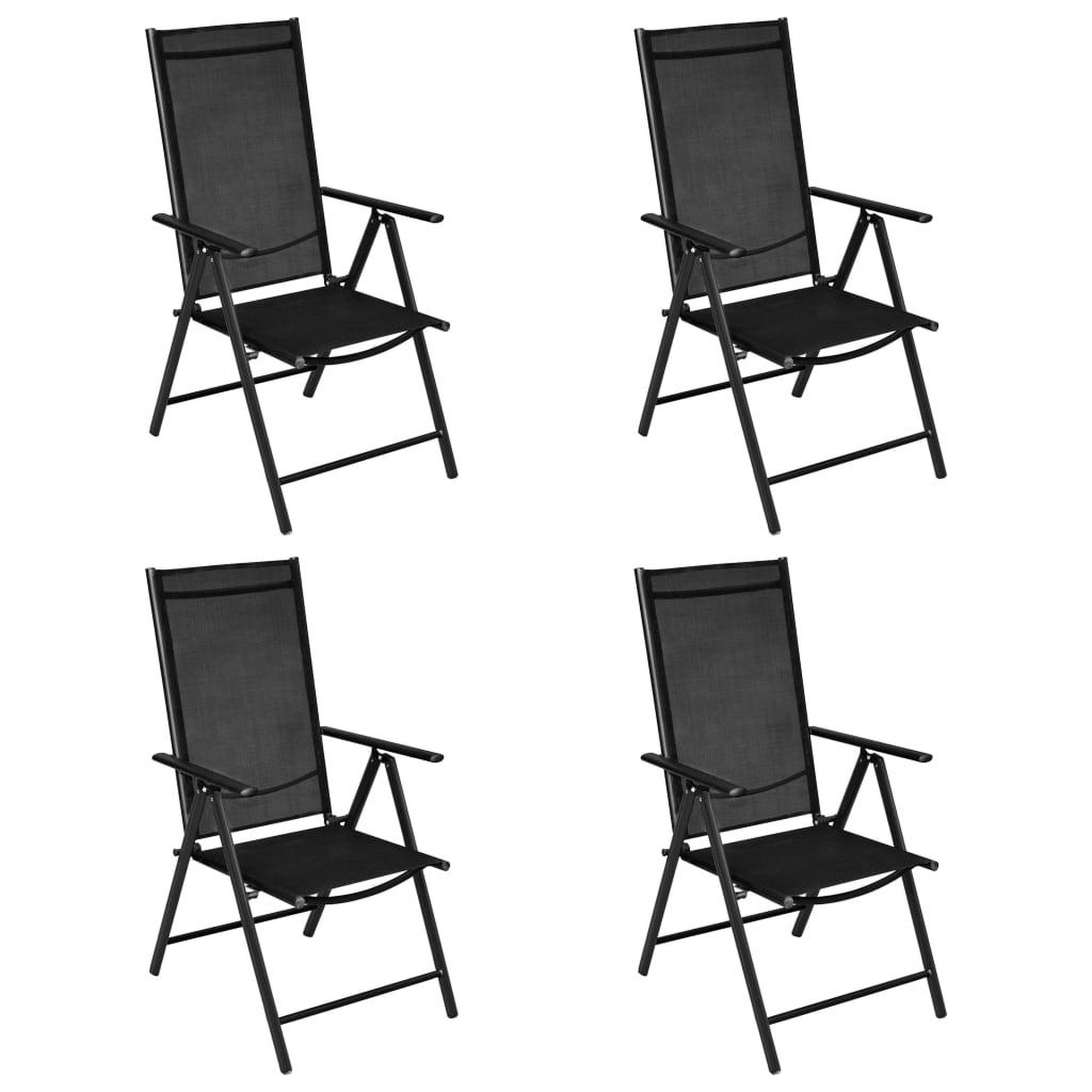 Voir la diapositive 2 : VIDAXL Ensemble a manger de jardin 5 pcs Aluminium Noir