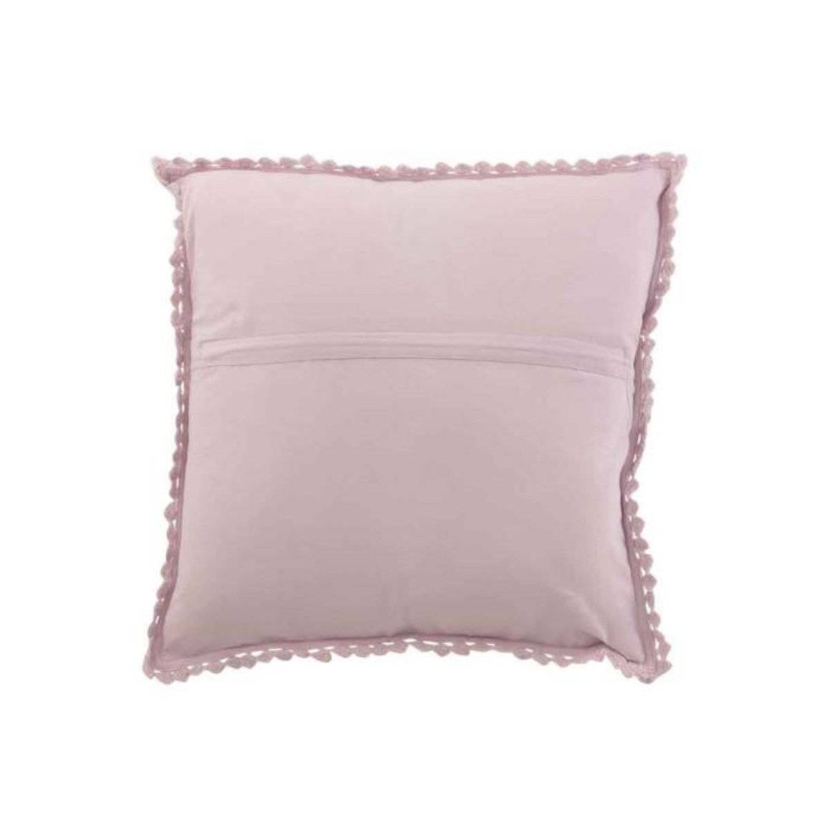Paris Prix Coussin Déco  Dentelle  45x45cm Rose Mauve