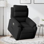 VIDAXL Fauteuil inclinable Noir Velours