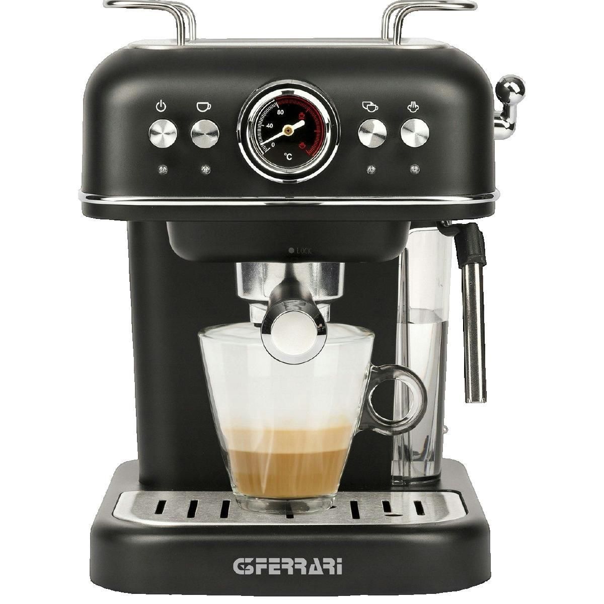 FERRARI Machine à café G3Ferrari Alchimia G10188 Noir avec mousseur à lait