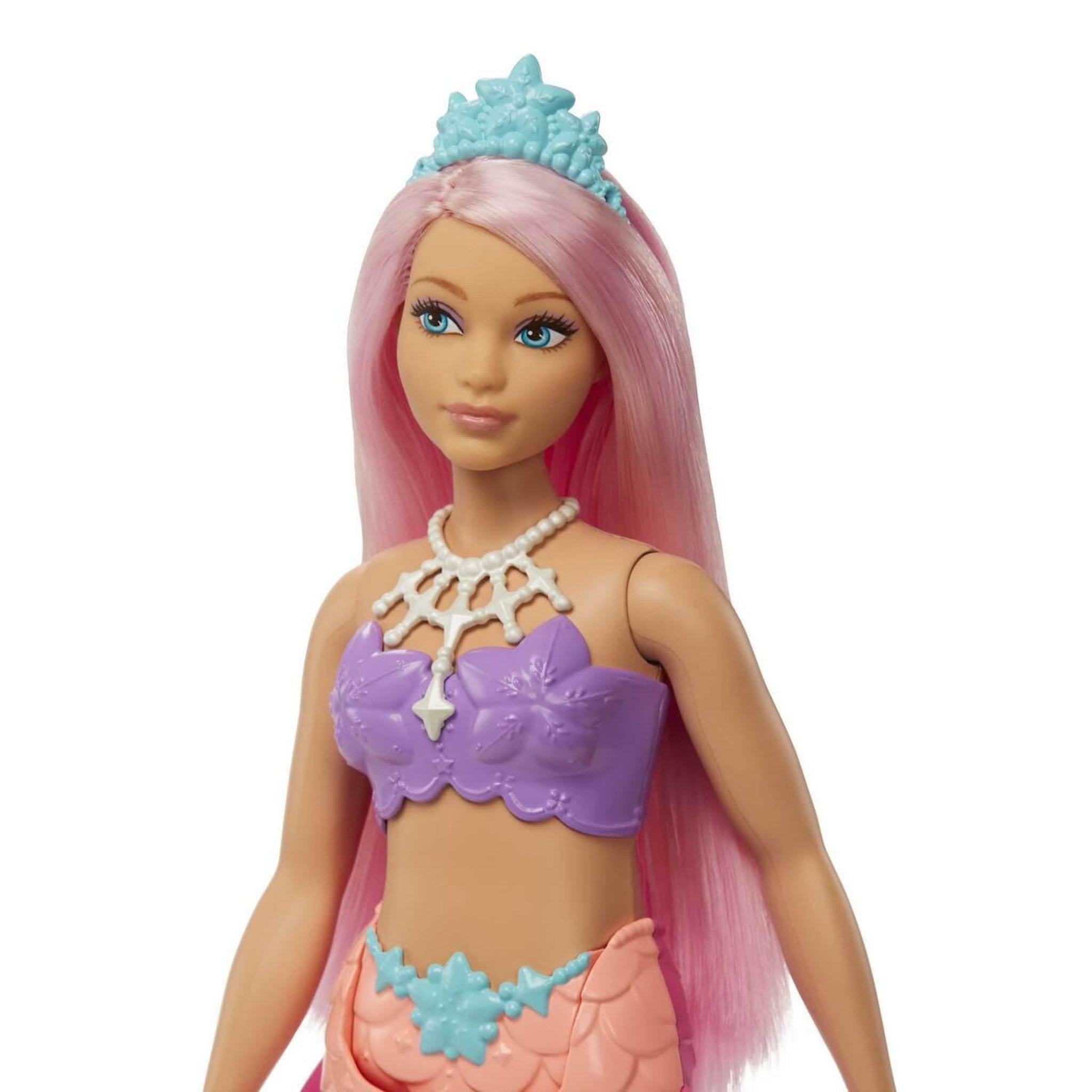 Voir la diapositive 3 : MATTEL Poupée Barbie Sirène Corail