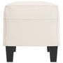 Voir la diapositive 4 : VIDAXL Banc Creme 70x35x41 cm Similicuir